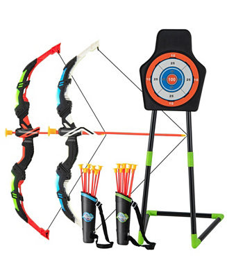 Youth Archery Bow Set with LED Light Up Bow and 20 Suction Cup Arrows for Kids | Macy's