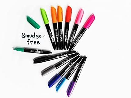 Tackie Markers Bullet Tip 12-Pack : Smudge-Free Markers For Dry-Erase White-Boards - Red, Orange,... | Amazon (US)