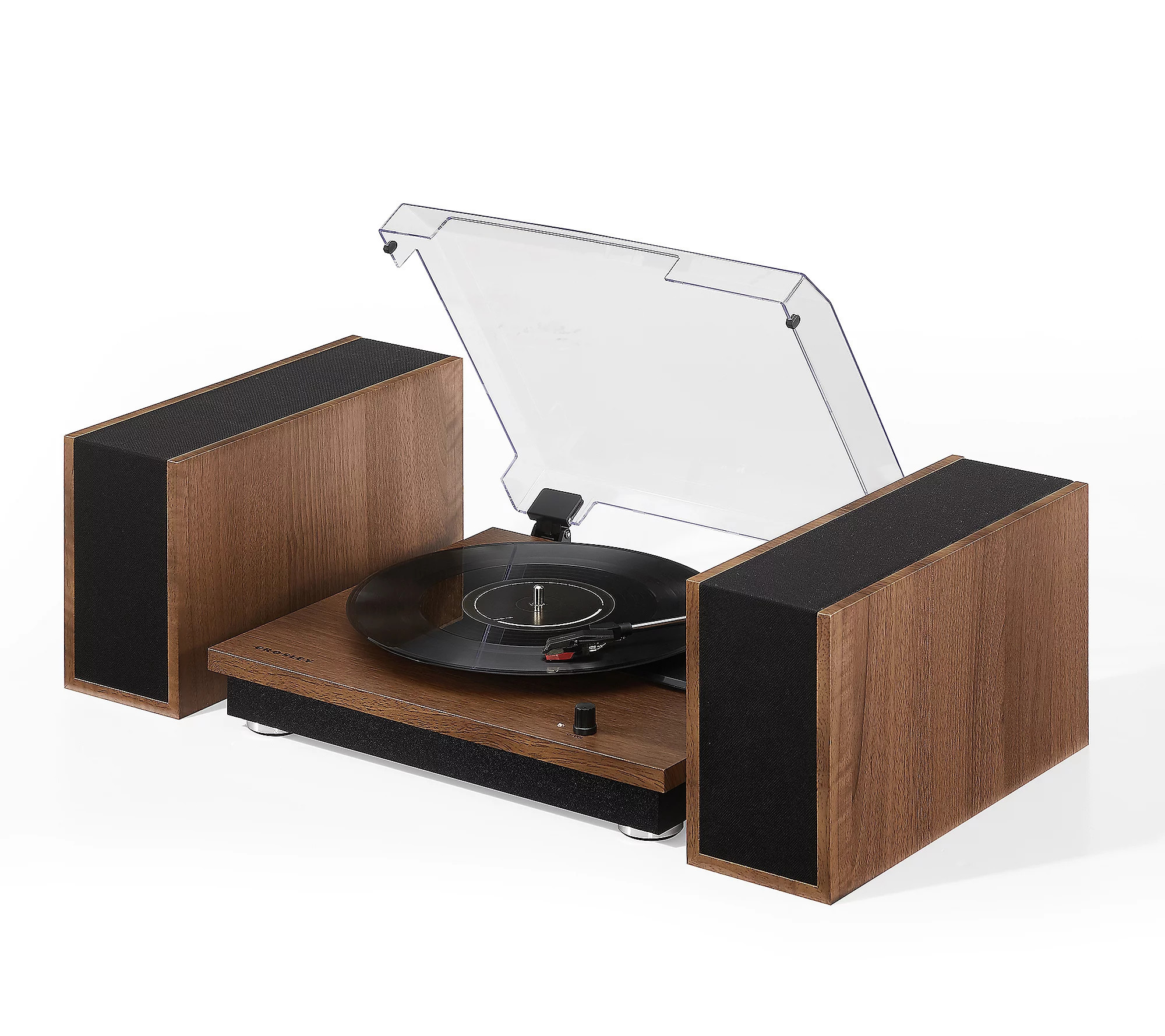 Crosley Riff 3-speed Turntable & Bluetooth Spea ers | QVC