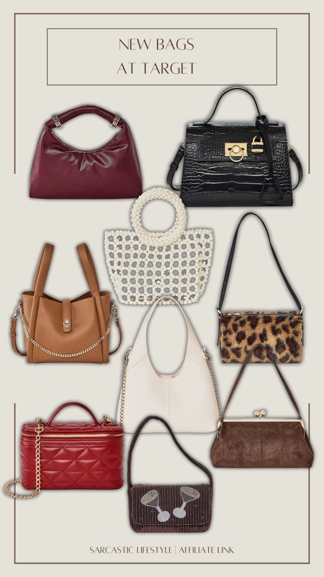 New bags at target!

#TargetBags #TargetFinds #TargetStyle #TargetDeals #TargetNewArrivals #TargetAccessories #BagInspo #PurseInspo #HandbagStyle #EverydayBag #AffordableStyle #BudgetFriendlyFinds #StyleOnABudget #FashionFinds #TargetMustHaves #TargetRun #TargetHaul #LTKTarget #LTKFinds #FashionReels #StyleReels #OutfitInspo

#LTKGiftGuide #LTKootd #LTKHoliday