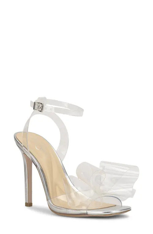 Jessica Simpson Olivine Ankle Strap Sandal in Clear/silver at Nordstrom, Size 7 | Nordstrom