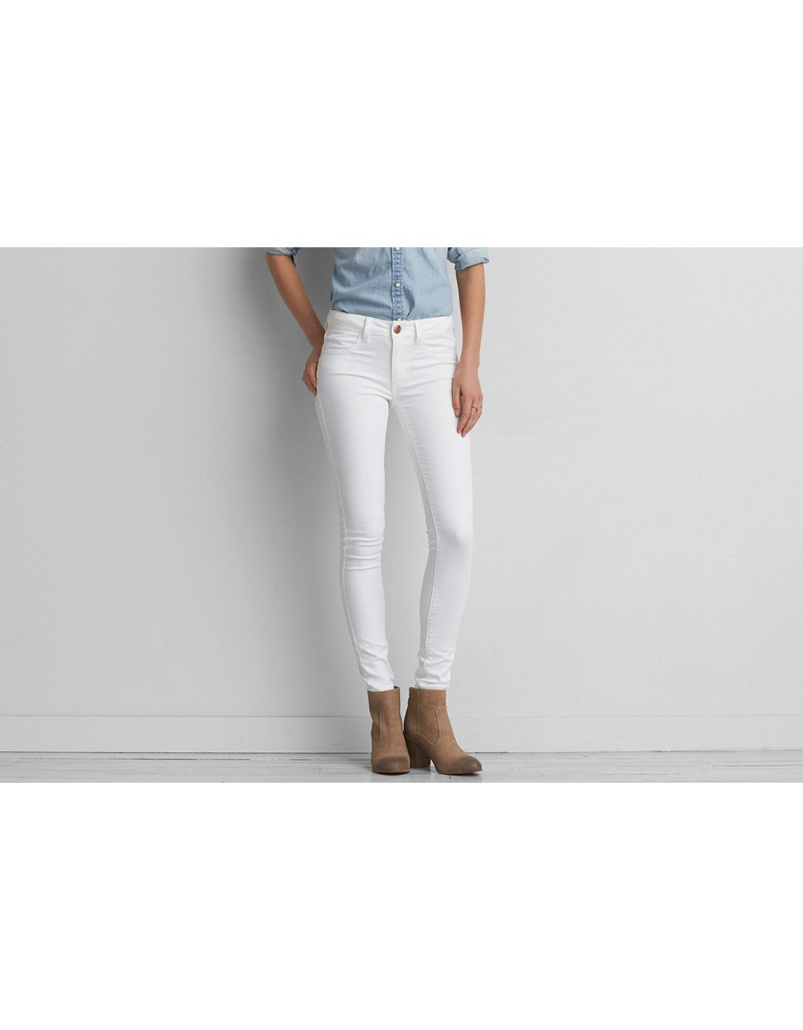 AEO Denim X Jegging, Sparkle White | American Eagle Outfitters (US & CA)