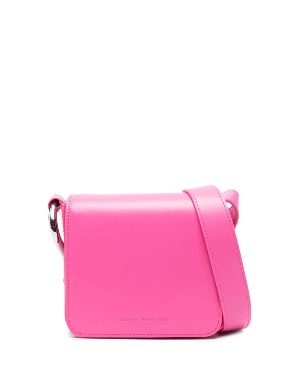 Chiara Ferragni logo-debossed shoulder bag - Pink | Farfetch Global