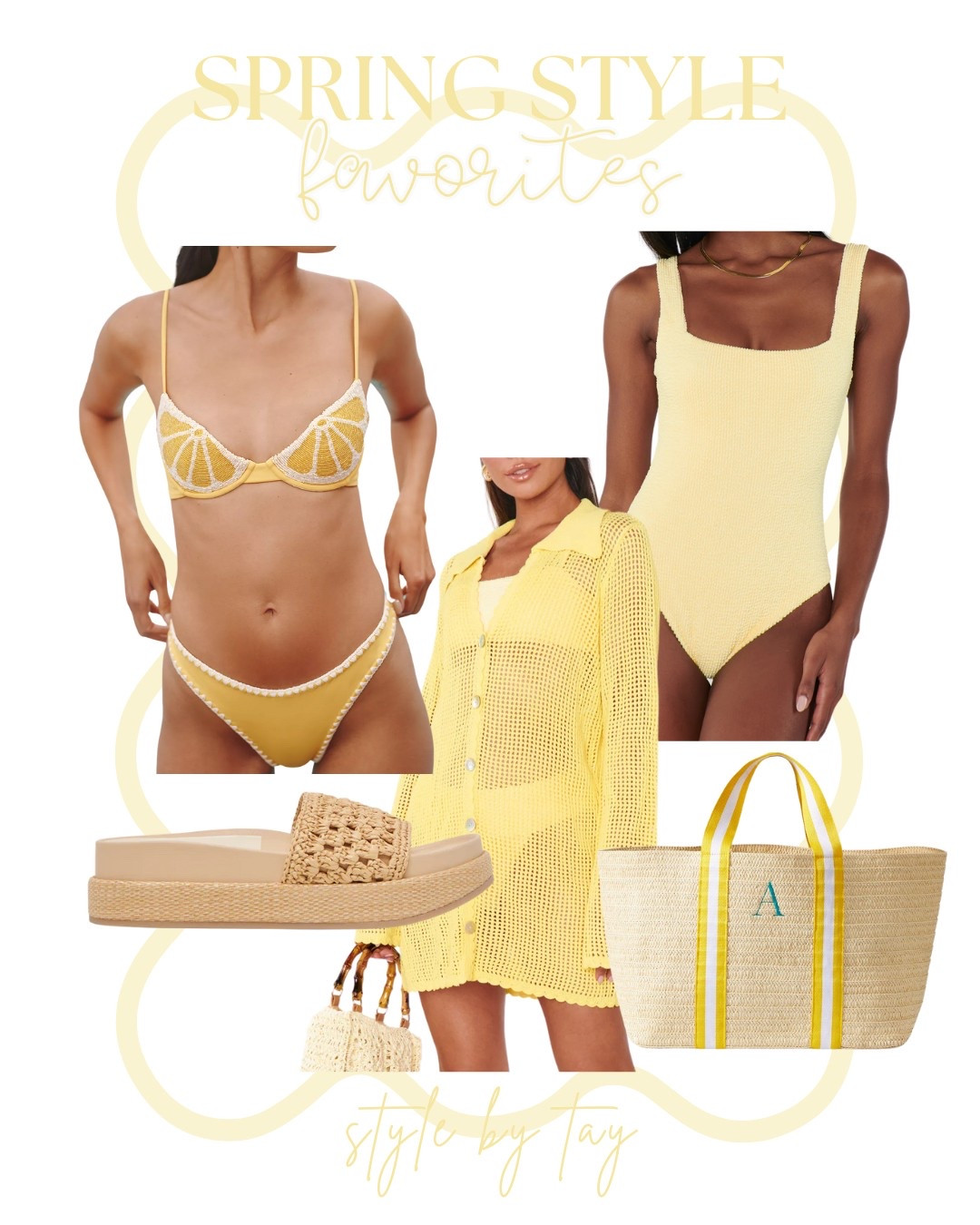 Yellow swim favorites for spring 

summer outfit, vacation outfit, swim outfit 

#LTKSwim #LTKTravel #LTKSeasonal