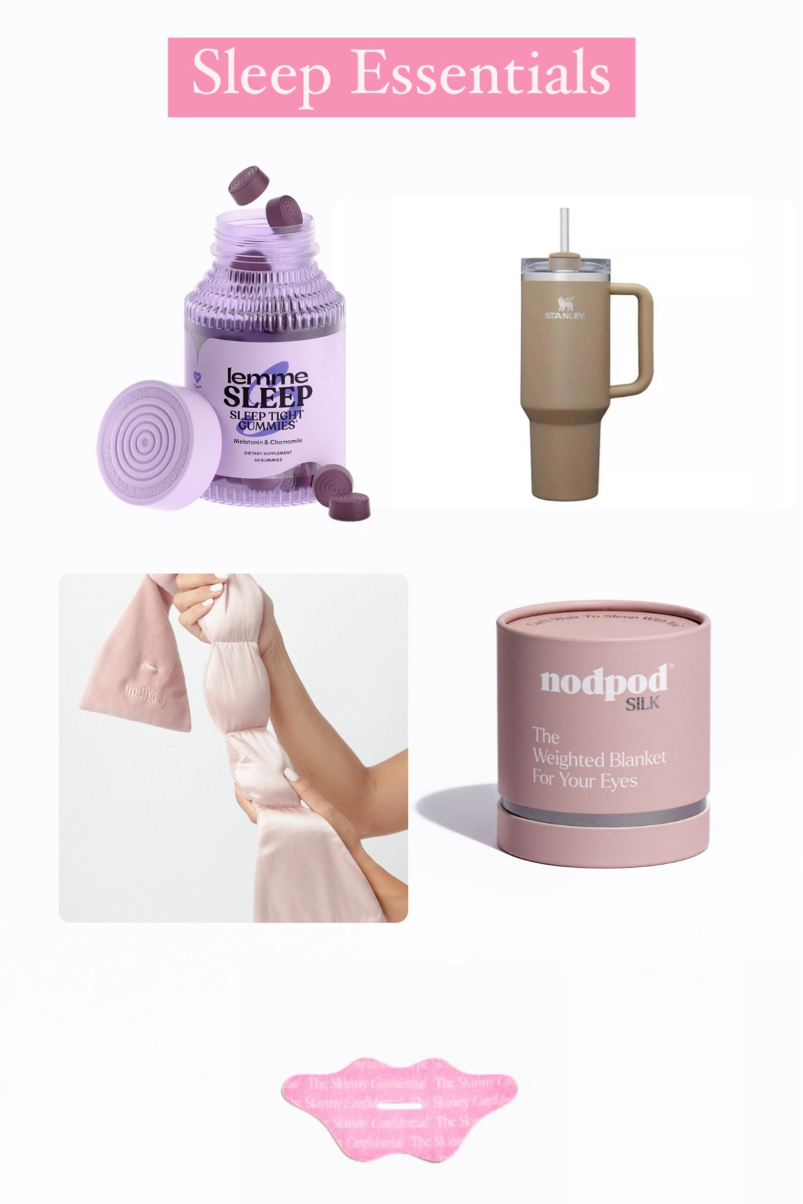 I have been really focusing on my sleep lately and getting much better about it so sharing some of my current favorites! I will be trying the mouth tape this week but I already know this is going to be a necessary staple in my routine 💖💖💖

#LTKbeauty #LTKfindsunder50 #LTKhome