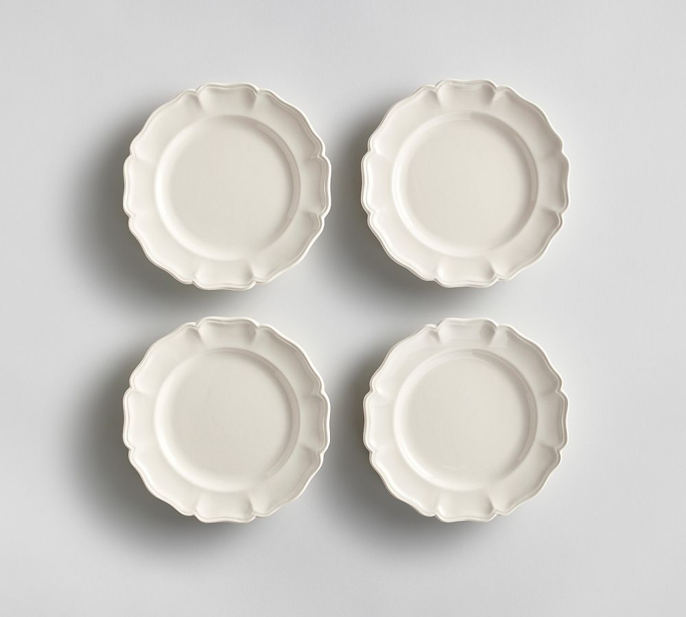 Heirloom Scalloped Appetizer Plates | Pottery Barn (US)