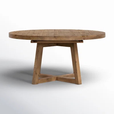 Pelia 72.01" Extendable Solid Wood Dining Table | Birch Lane