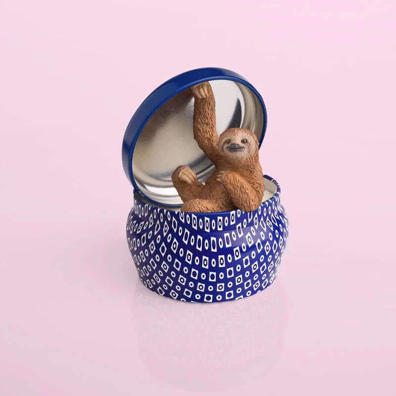 Pineapple Flower Blue Mini Tin Candle 3 oz | Capri Blue | Capri-Blue