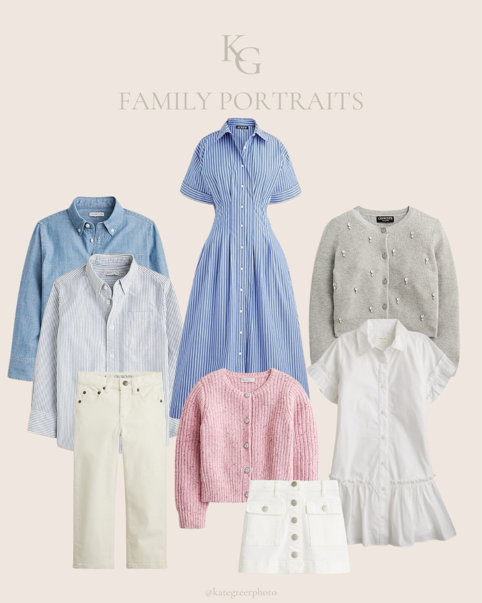 Can never go wrong with this blue & neutrals combination ✨ #familyportraits #fallportraits #familyphotoshoot #familyphotos #outfitideasforportraits 