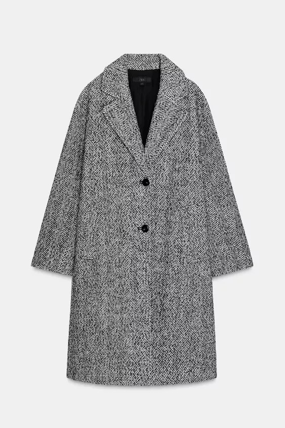 HERRINGBONE COAT | Zara US