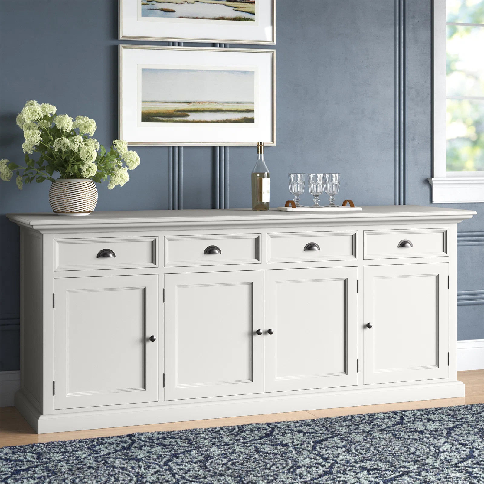 Lark Manor™ Alfreida 78.74" Wide 4 Drawer Buffet Table & Reviews | Wayfair | Wayfair North America