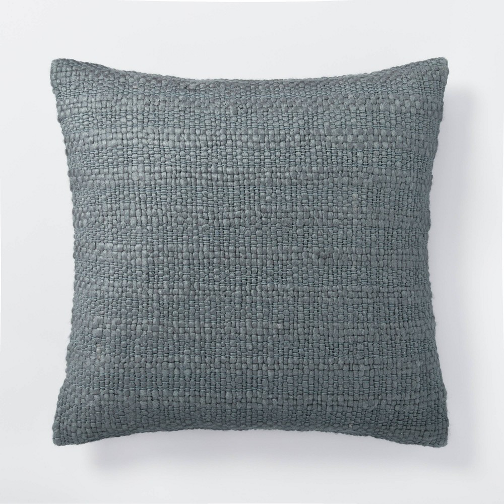 Oversized Woven Acrylic Square Throw Pillow Blue/Gray - Threshold designed with Studio McGee | Target