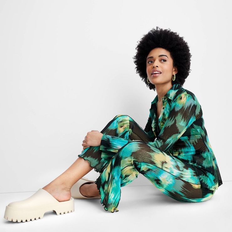 Women's Raised Seam Mesh Pants - Future Collective™ with Gabriella Karefa-Johnson | Target