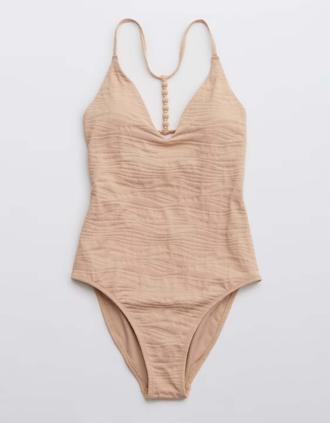 Aerie Jacquard Scoop One Piece Swimsuit | American Eagle Outfitters (US & CA)