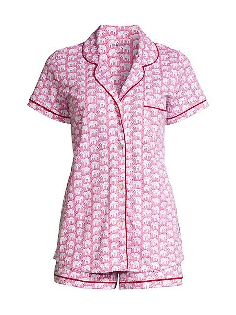 Roller Rabbit Hathi 2-Piece Polo Short Pajama Set | Saks Fifth Avenue