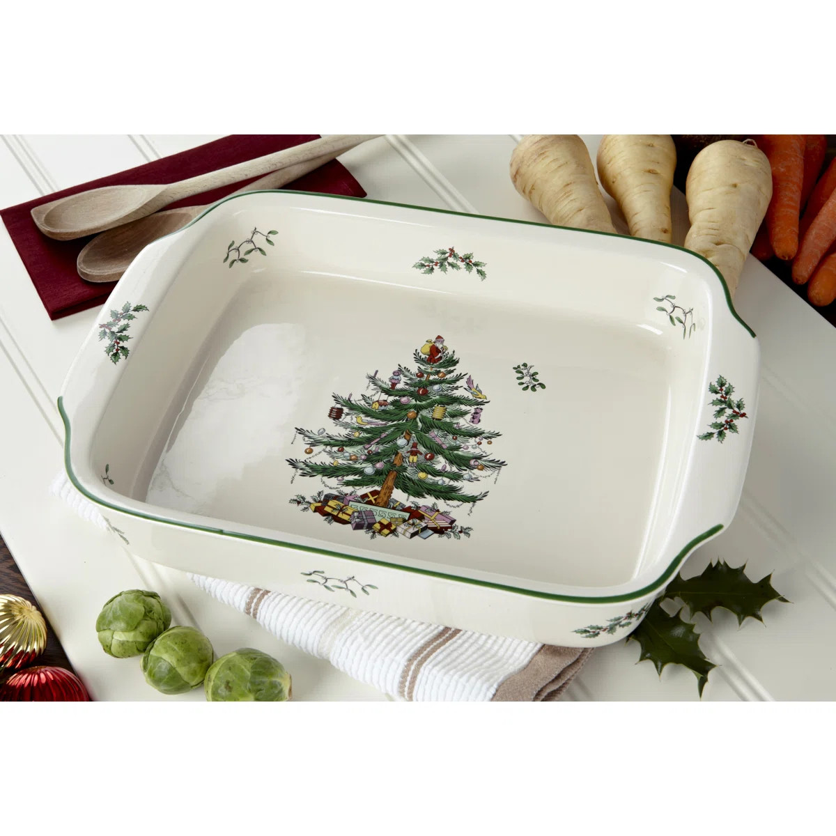 Spode Christmas Tree Rect Hand Dish 15X11" | Wayfair North America