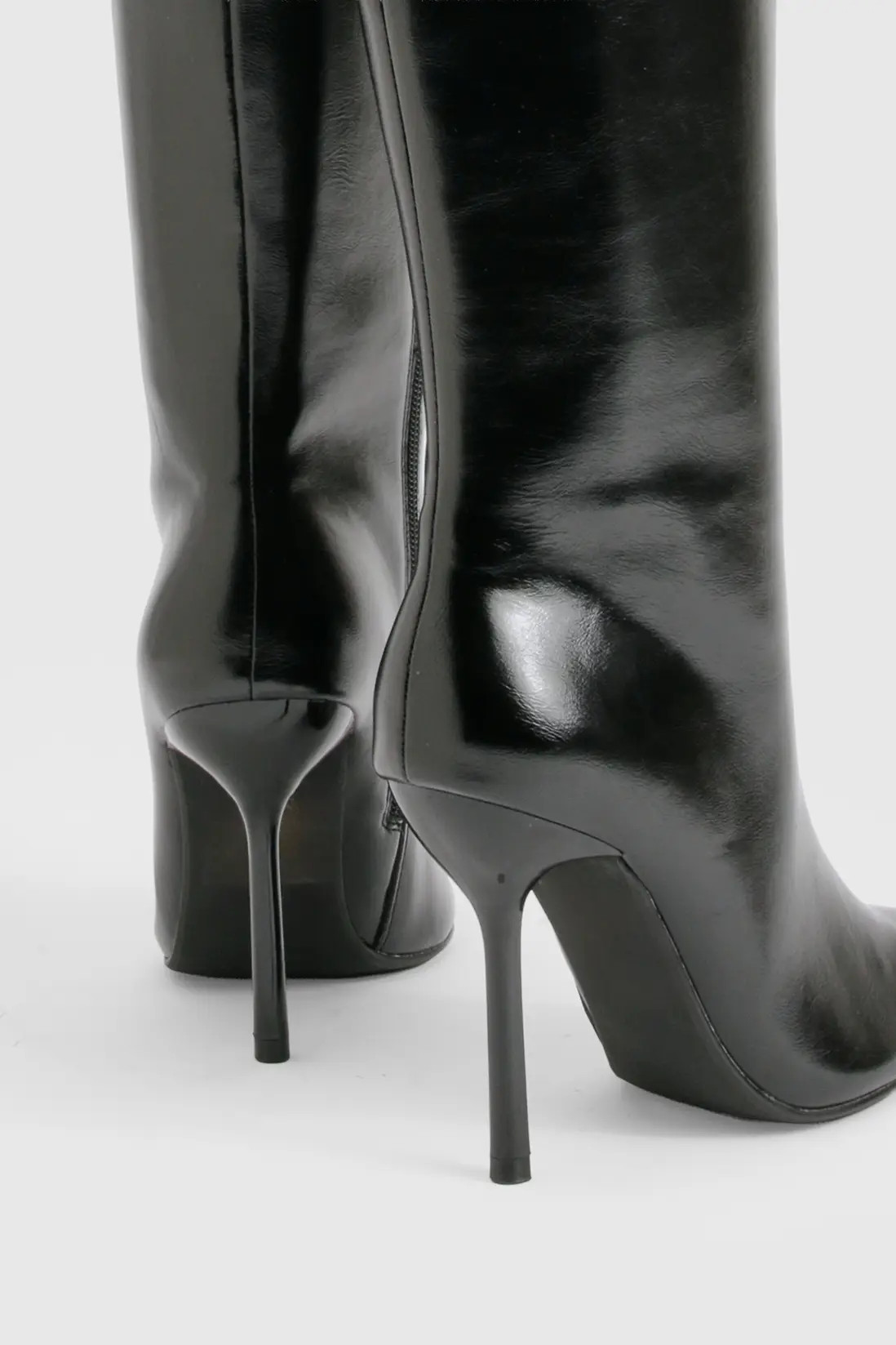Stiletto Pointed Knee High Boots | Boohoo.com (UK & IE)