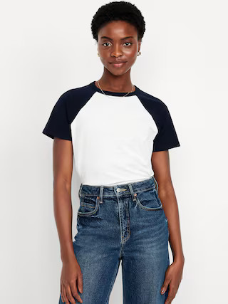 EveryWear Raglan Crop T-Shirt | Old Navy (US)