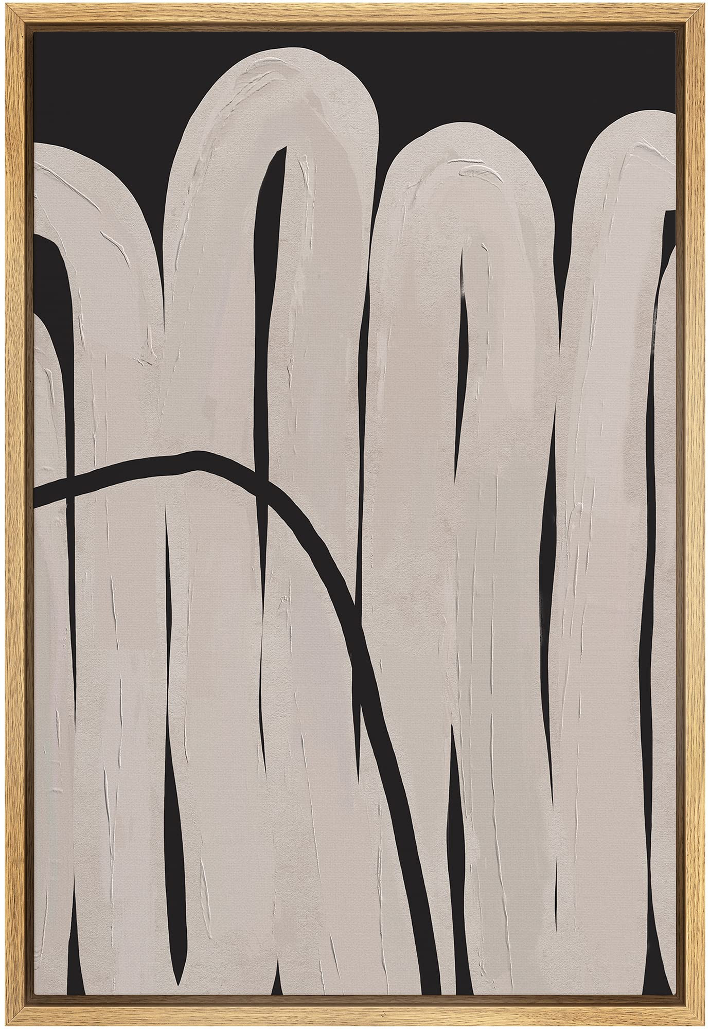 SIGNWIN Framed Canvas Print Wall Art Mid-Century Vintage Polygon Landscape Abstract Shapes Illust... | Amazon (US)