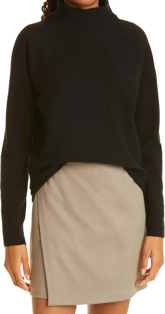 Trimless Wool & Cashmere Mock Neck Sweater | Nordstrom