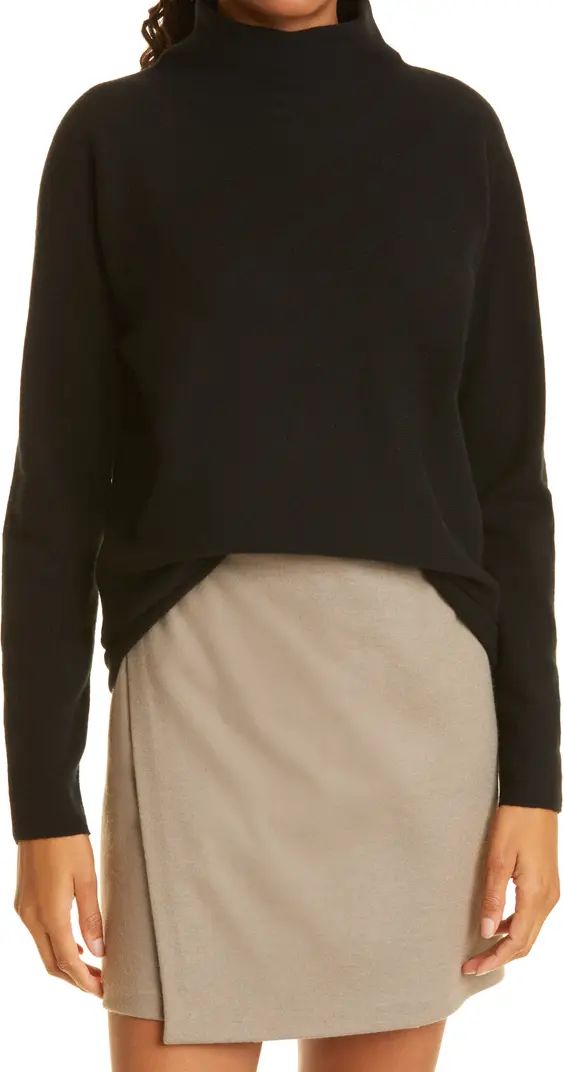 Trimless Wool & Cashmere Mock Neck Sweater | Nordstrom