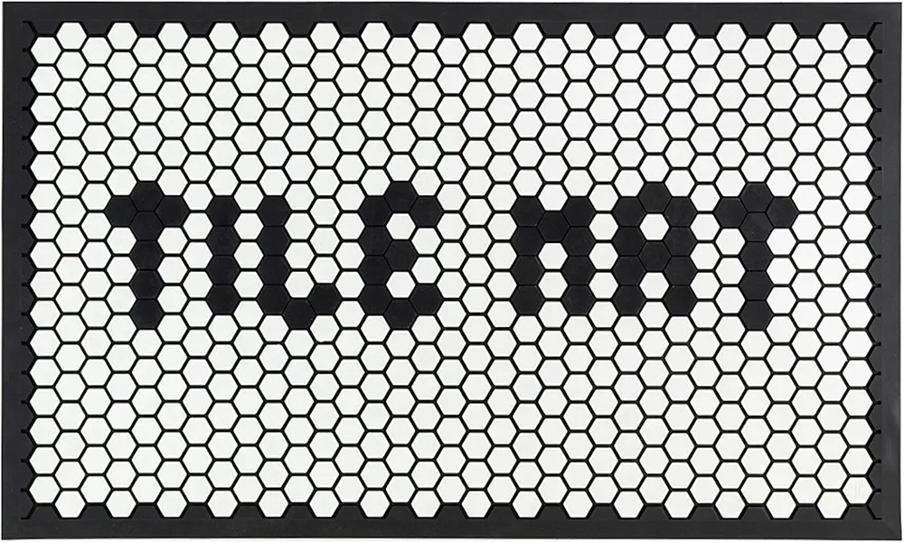 Letterfolk Customizable Doormat - Standard All Weather Non-Slip Rubber Doormat 18x30 - White | Amazon (US)