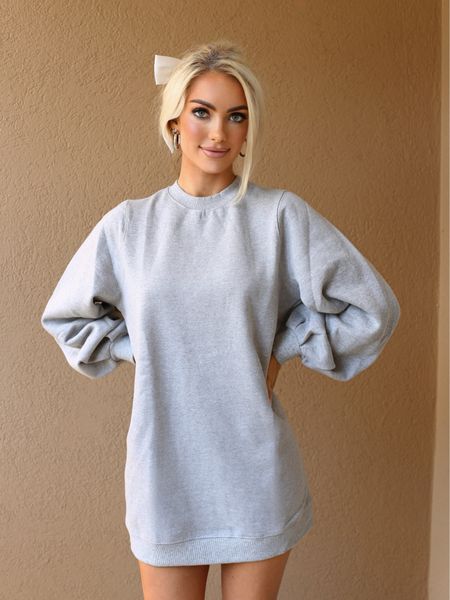 Revolve Sweatshirt Dress 🫶🏼 follow @hollyjoannew for style and beauty!! So happy you’re here babe!! Xx 

Fall Outfits | Sweater Dress | Neutral Dress | Fall Booties | Sweatshirt Dress | Boots | Lounge | Elevated Sweatshirt | Casual Outfits | Family Photos | Teacher Outfit | Event Outfit 

#LTKstyletip #LTKfindsunder100 #LTKtravel