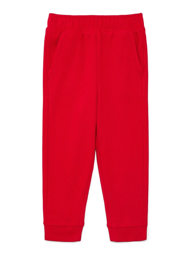 Garanimals Joggers Micro Térmicos Sólidos para Vacaciones para Niños Pequeños Tallas 18M-5T | Walmart (US)