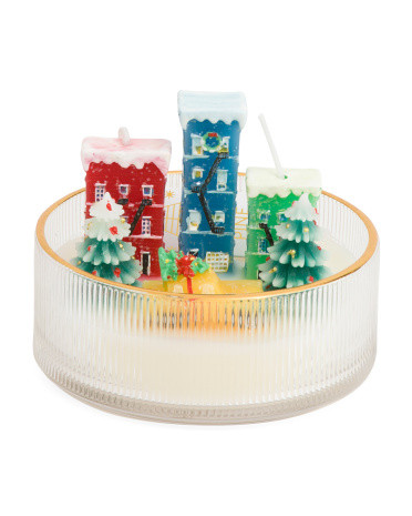 8.83oz Buildings And Taxi Scented Glass Candle | Gifts For Her | Marshalls | Marshalls