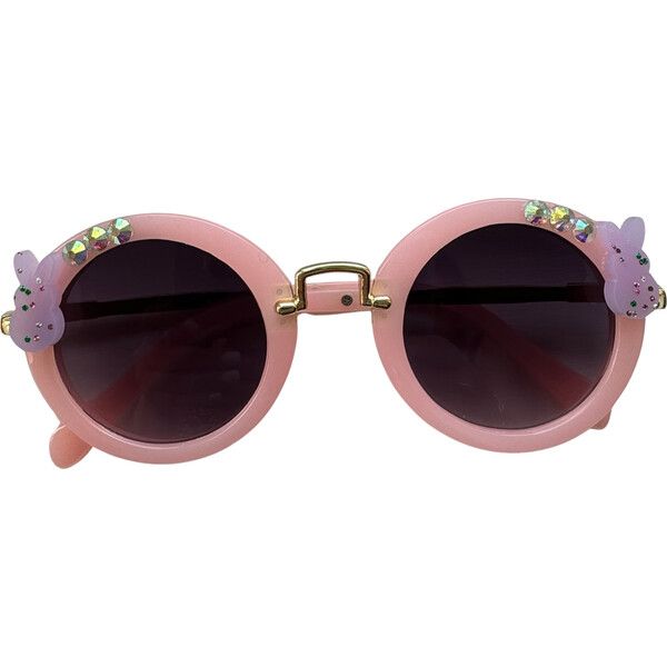 Rhinestone Bunny Sunglasses, Pink | Maisonette