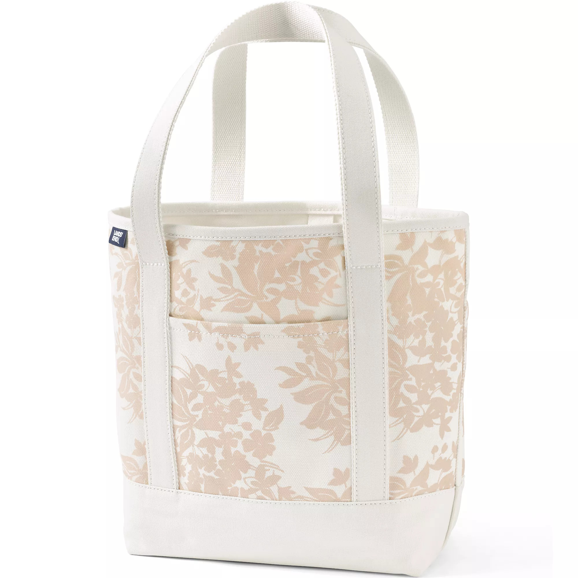 Medium Print 5 Pocket Open Top Canvas Tote Bag | Lands' End (US)