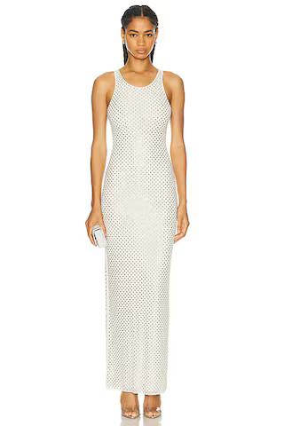 Mesh Rhinestone Maxi Dress | FWRD 