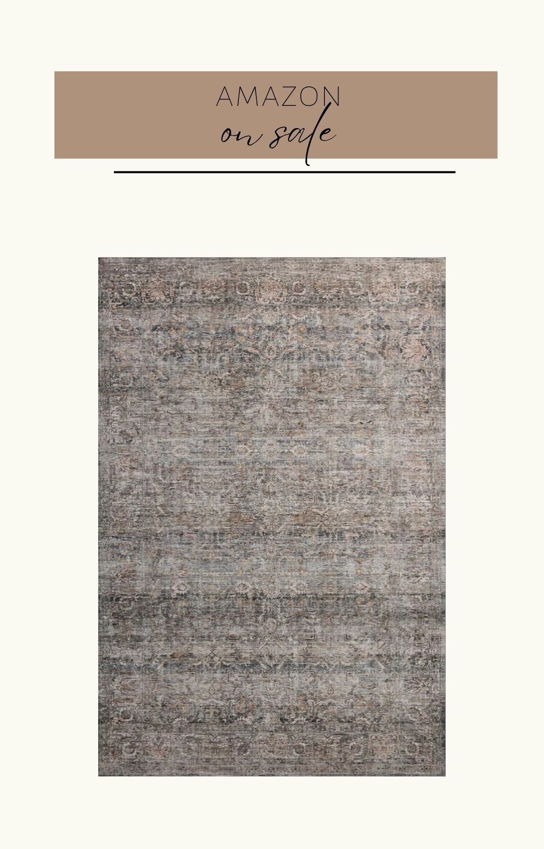 This gorgeous washable rug from Loloi x Amber Lewis is on sale in select sizes! Just ordered the 2’6” x 10’ runner for $38! 🤯

#LTKHome