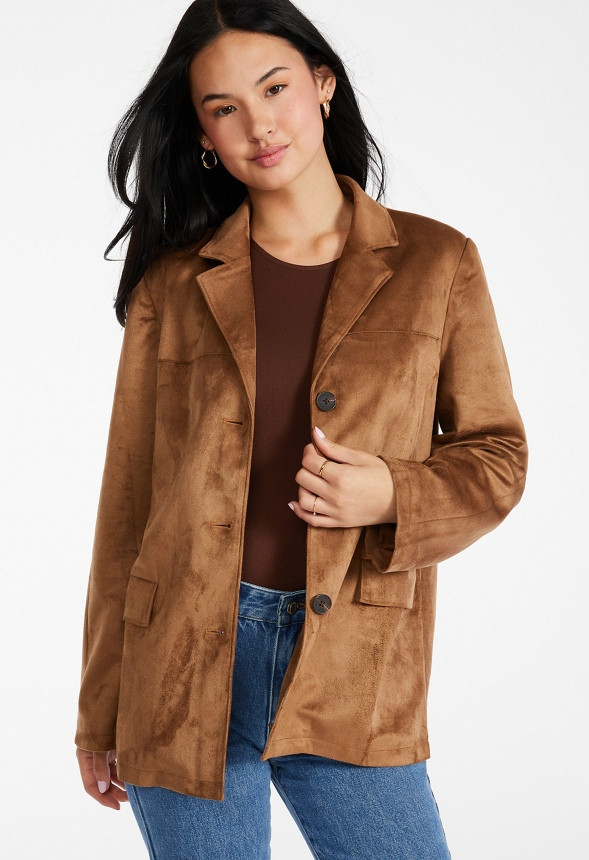 Faux Suede Jacket | JustFab