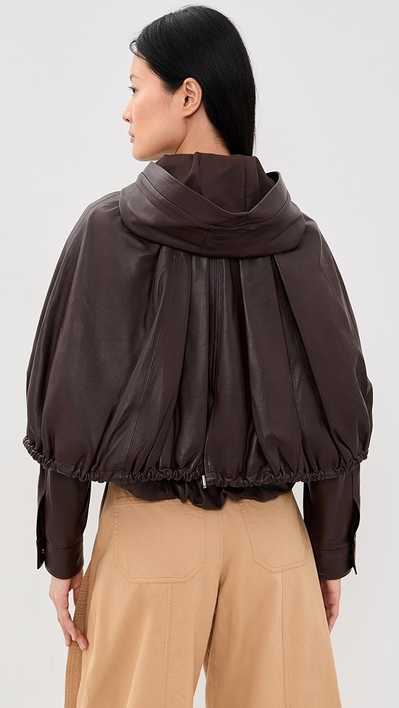 Thompson Leather Cape Jacket | Shopbop