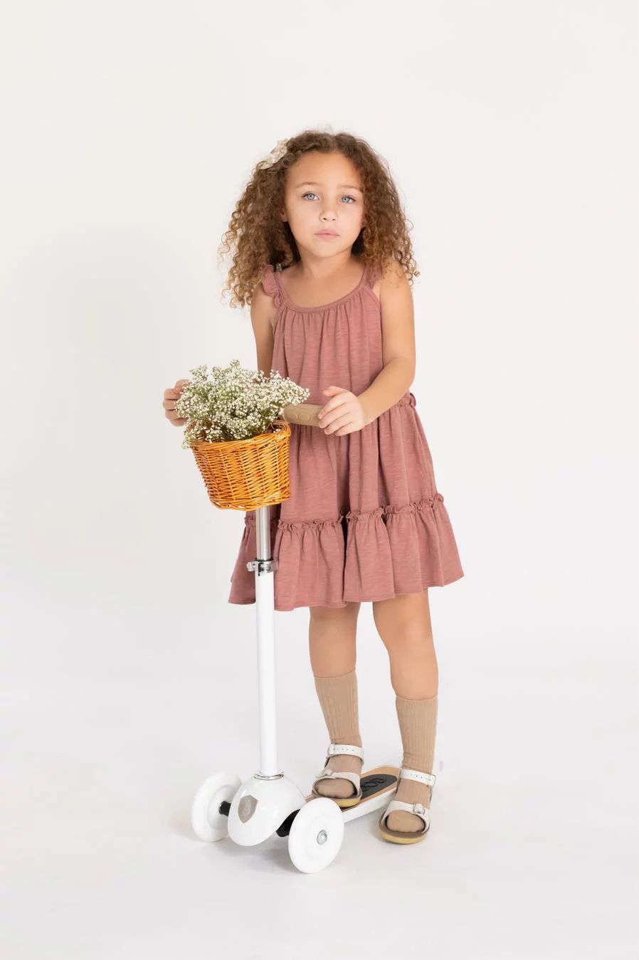 easy-peasy Toddler Girl Sleeveless Tiered Ruffle Dress, Sizes 12M-5T | Walmart (US)