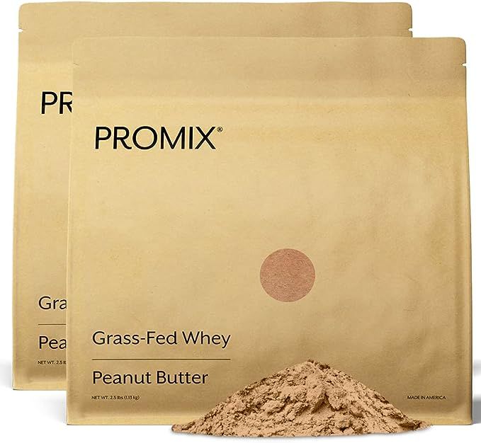 Promix Whey Protein Powder, Peanut Butter - 5lb Bulk - Grass-Fed & 100% All Natural - ­Post Work... | Amazon (US)