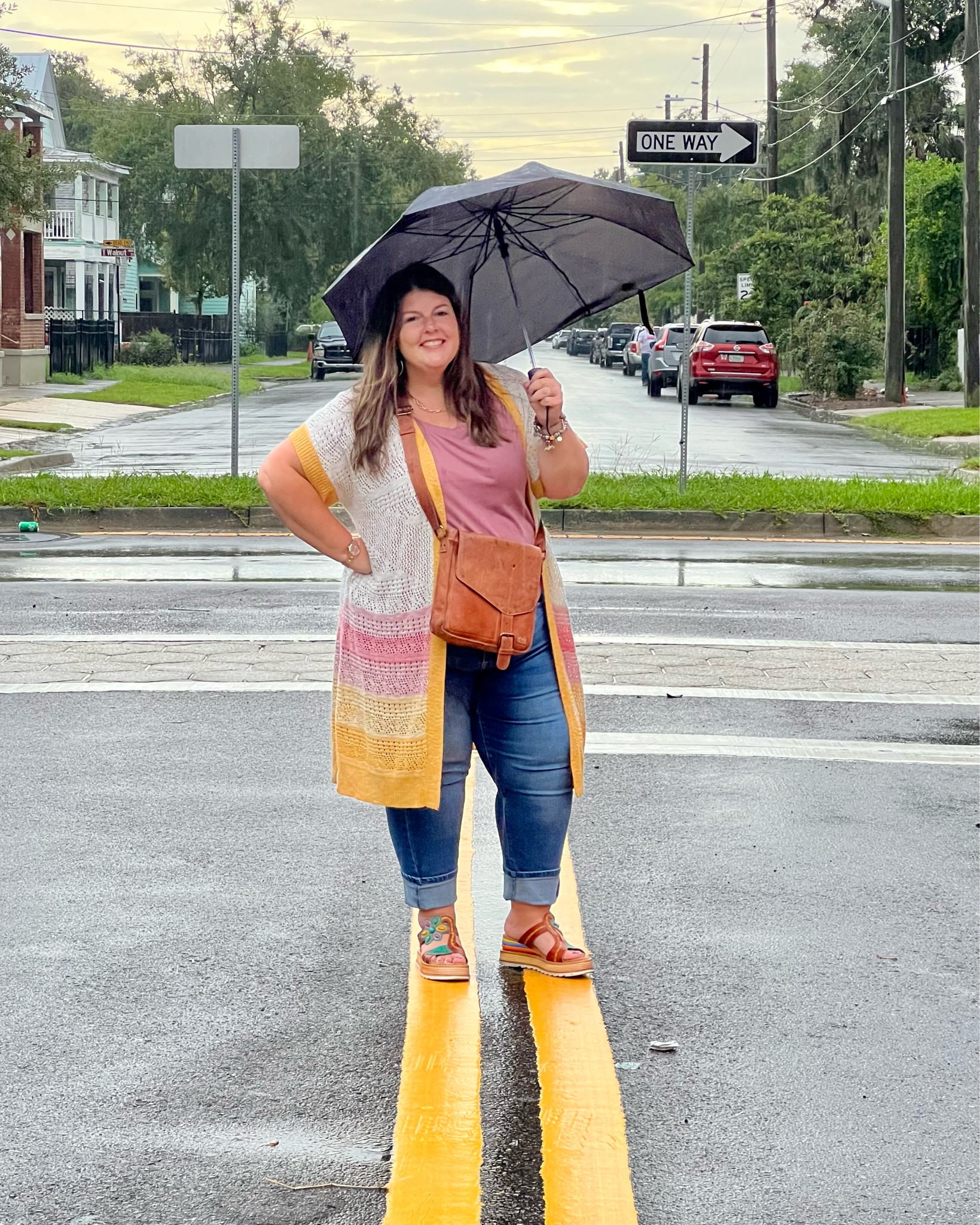 Grab an umbrella because it’s drippy. #plussizefashion 

#LTKcurves #LTKshoecrush