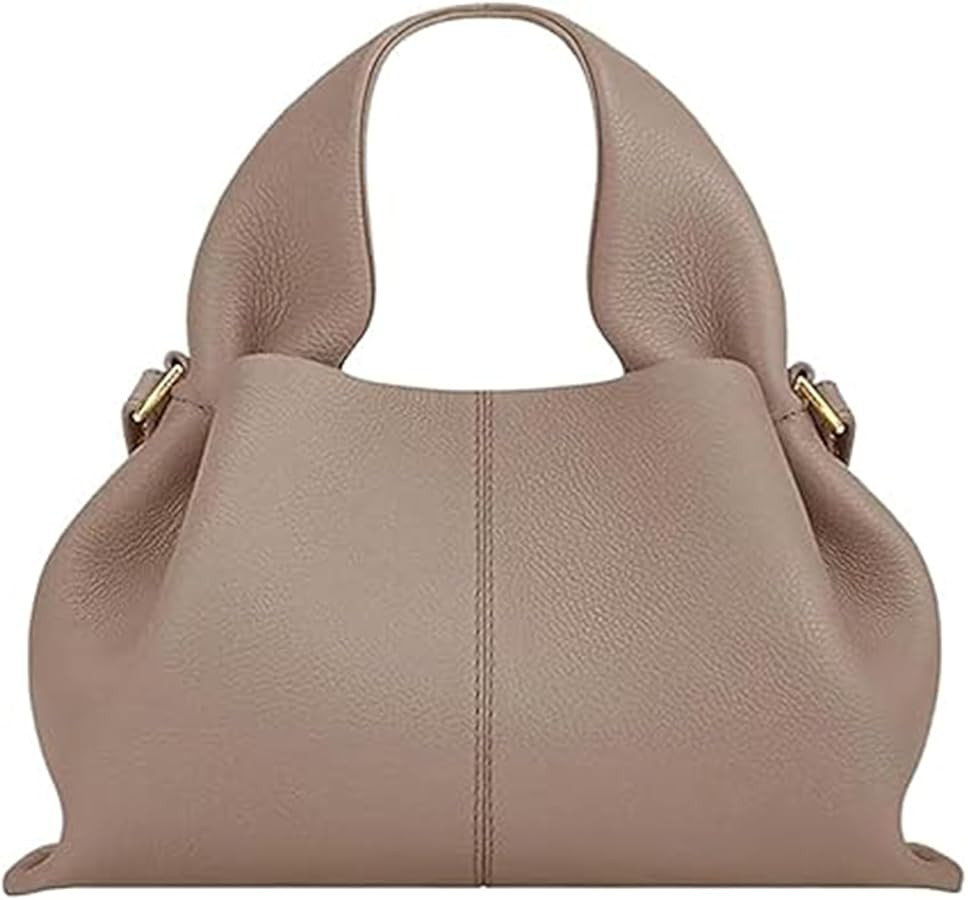 Cloud Pouch Bag Portable Shoulder Bag Leather Dumpling Clutch Bag,Detachable Shoulder Strap Hobo ... | Amazon (US)