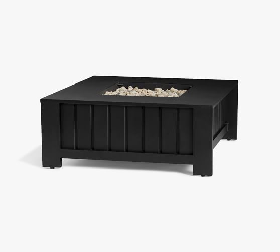 Malibu Metal Square Fire Pit Table (36") | Pottery Barn (US)