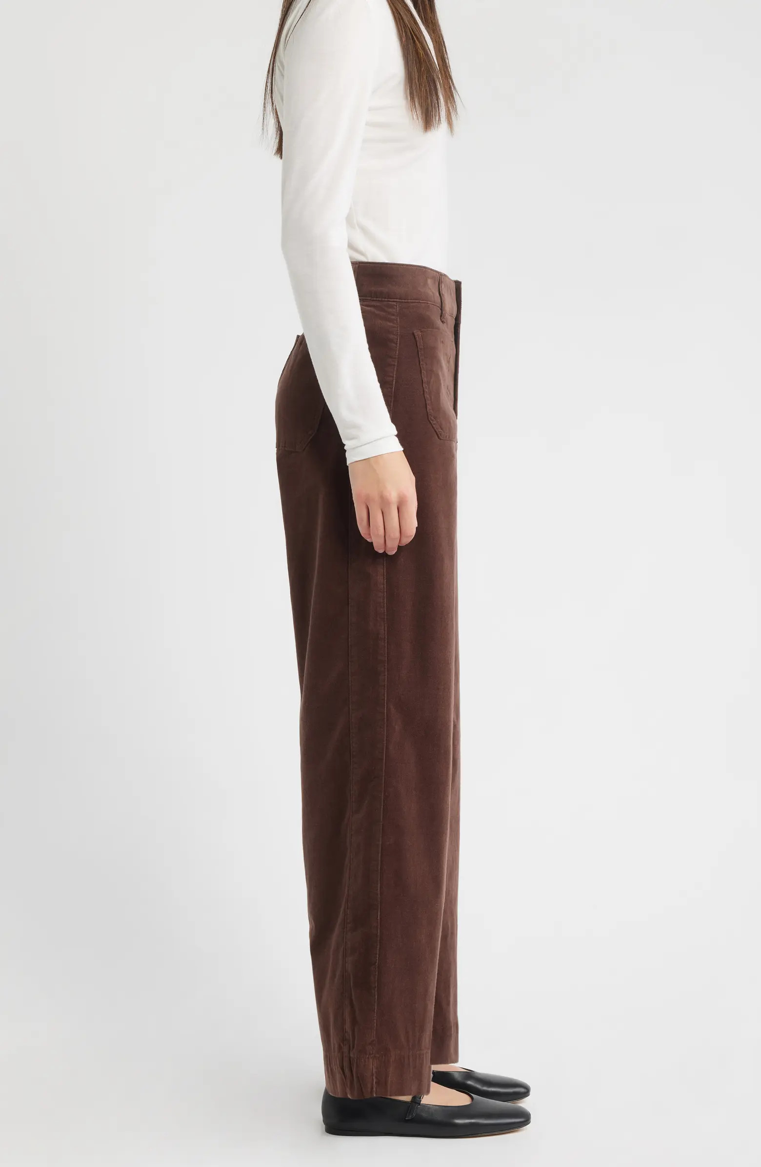 Emma 'Ab'Solution Wide Leg Corduroy Pants | Nordstrom