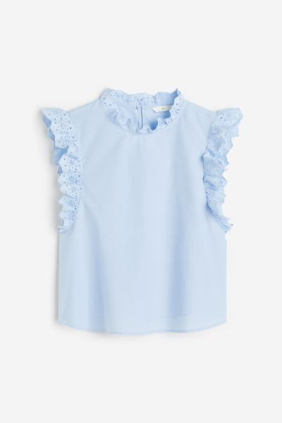 Broderie anglaise-detail blouse | H&M (UK, MY, IN, SG, PH, TW, HK)