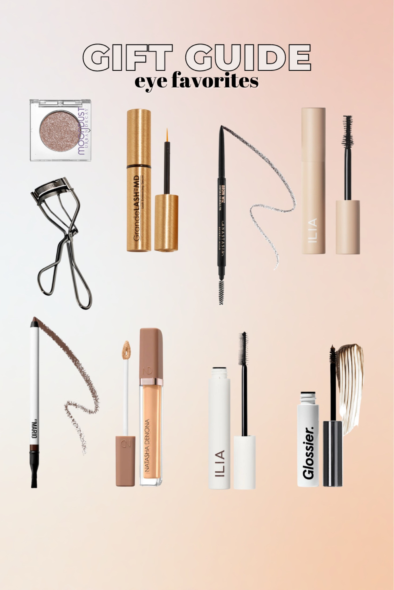 Gift guide for my eye favorites! Mascaras, eyelash curler, growth serums, brow products and more!

#LTKGiftGuide
