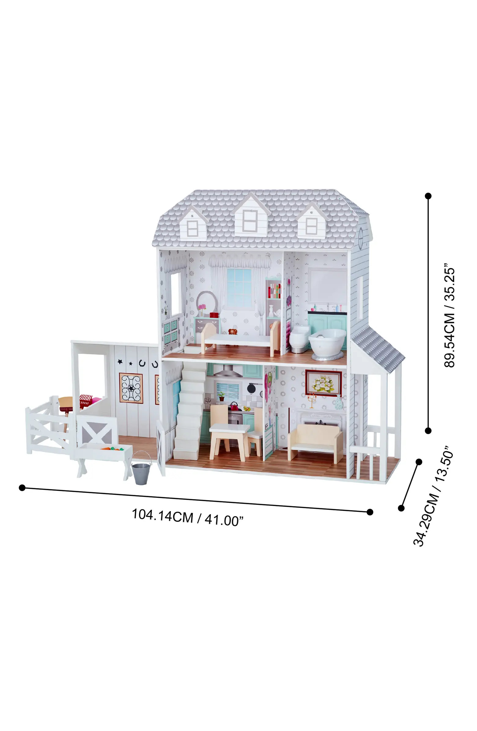 OLIVIAS LITTLE WORLD OLIVIA'S LITTLE WORLD Little World Dreamland Farm Dollhouse & Accessories Se... | Nordstrom