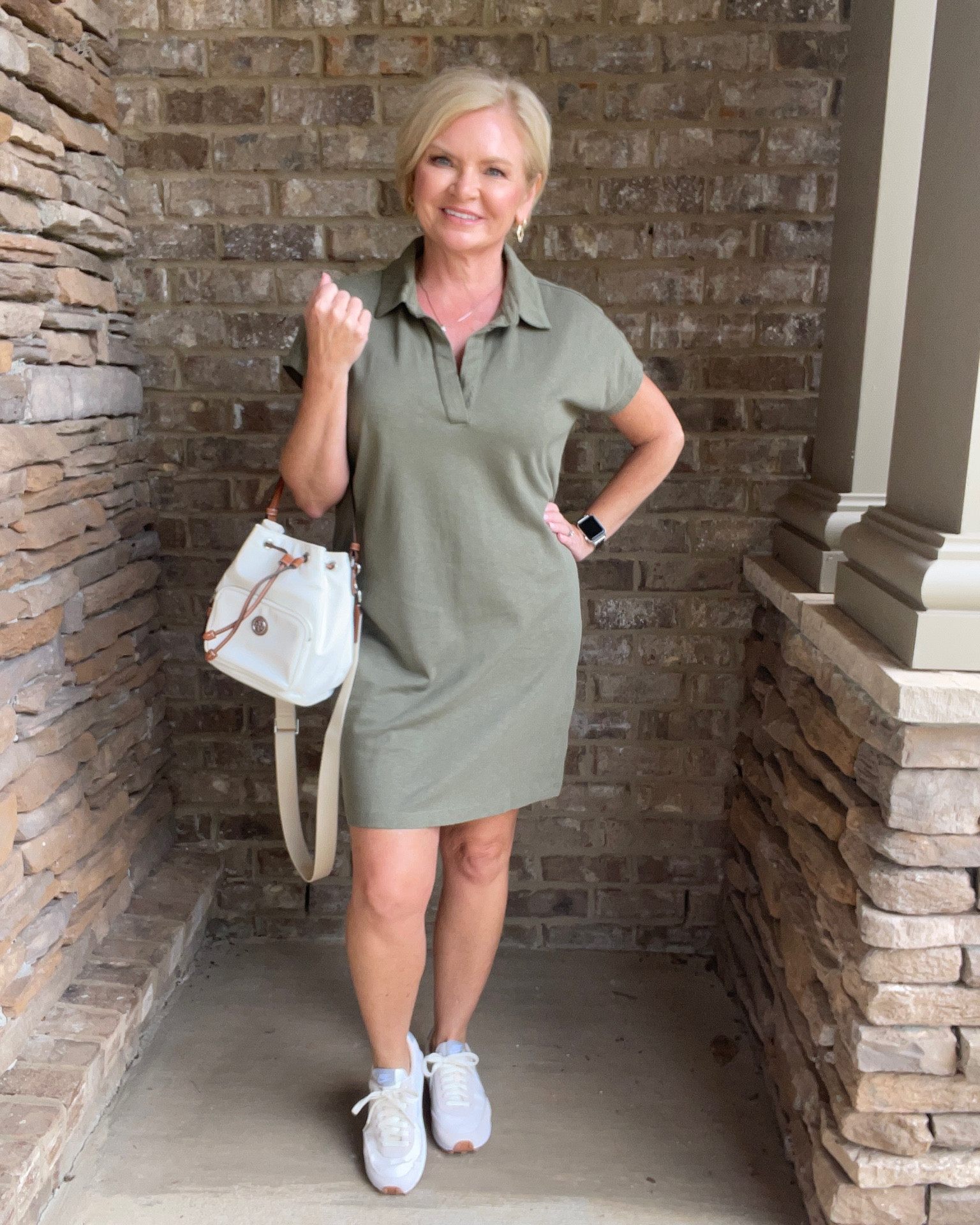 Wearing Petite Small dress
Summer dress
Polo dress
Petite fashion
Petite style
Bucket bag
Sneakers
Summer outfit

#LTKSeasonal #LTKitbag #LTKshoecrush