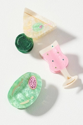 Frasier Sterling Cocktail Hair Claws, Set of 3 | Anthropologie (US)