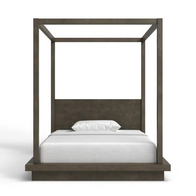 Brooks Solid Wood Low Profile Canopy Bed | Wayfair North America