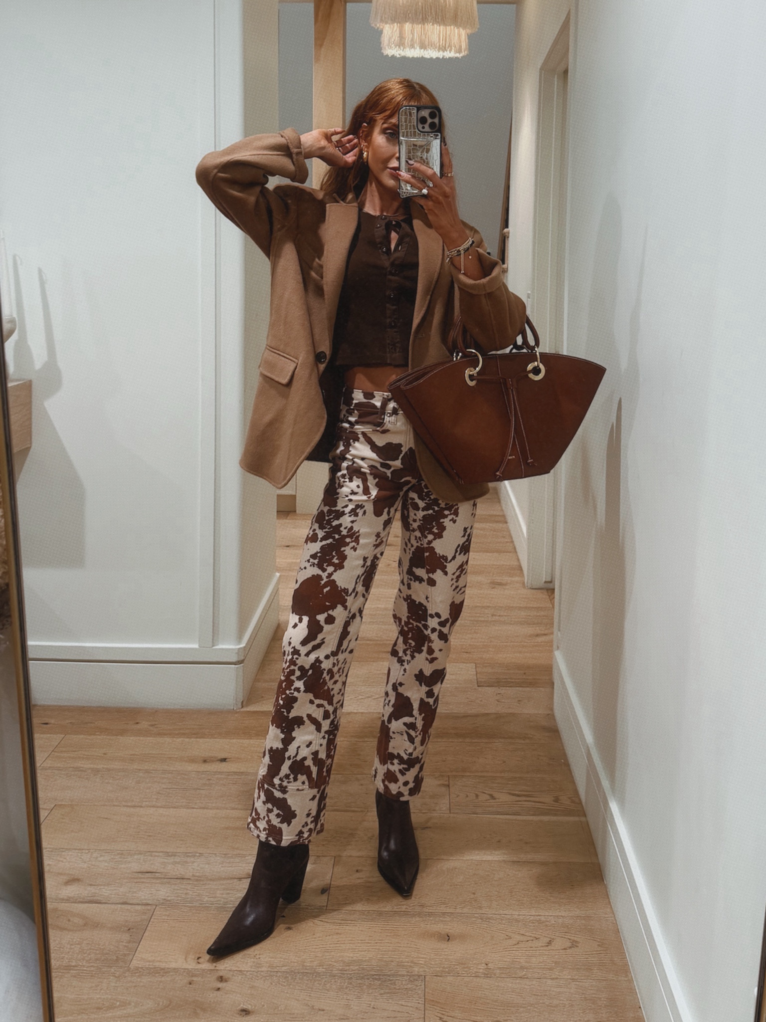 Dinner fit and I’m in love!!!

Jacket small
Cardigan xs
Pants 24