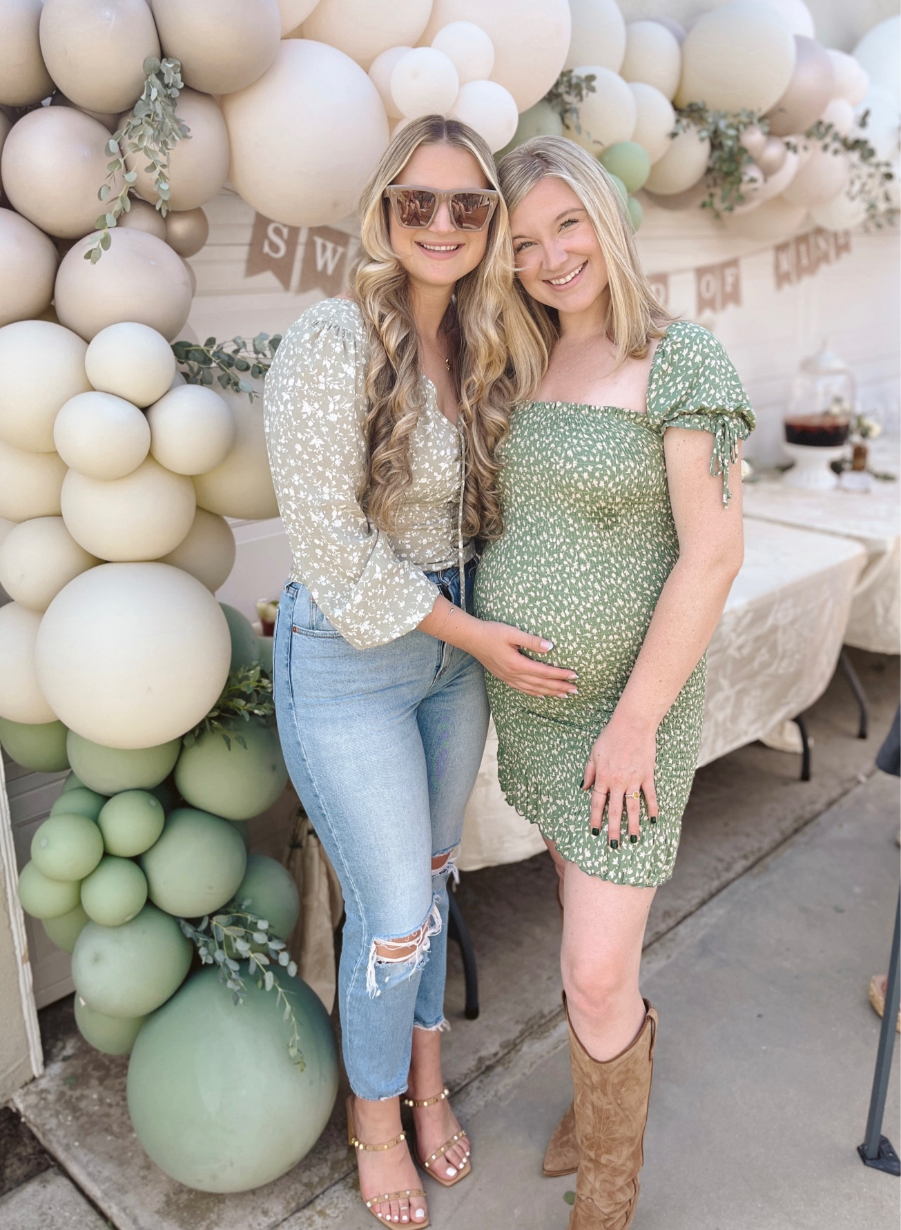 The cutest baby shower with my sweet bestie! 
#Abercrombie 
#BabyShower 
#PinkBlushMaternity 
#KneeHighCowboyBoots 
#MidsizeFashion 
#MaternityFashion 
#BabyShowerOutfits 

#LTKbump #LTKmidsize