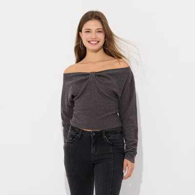 Women's Long Sleeve Off the Shoulder Top - Wild Fable™This item is not available | Target